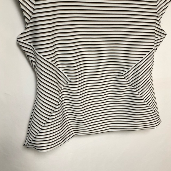 NWT WHBM Stripe Jacquard Bodice Top Sz 8 - Picture 3 of 12